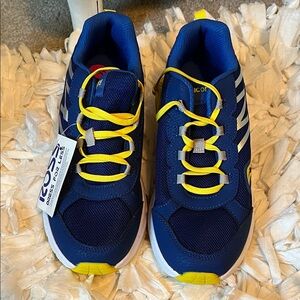 Saucony Kids Navy and Yellow Sneakers
